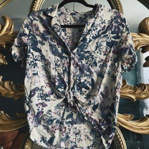 LUCKY Floral Button Down Top